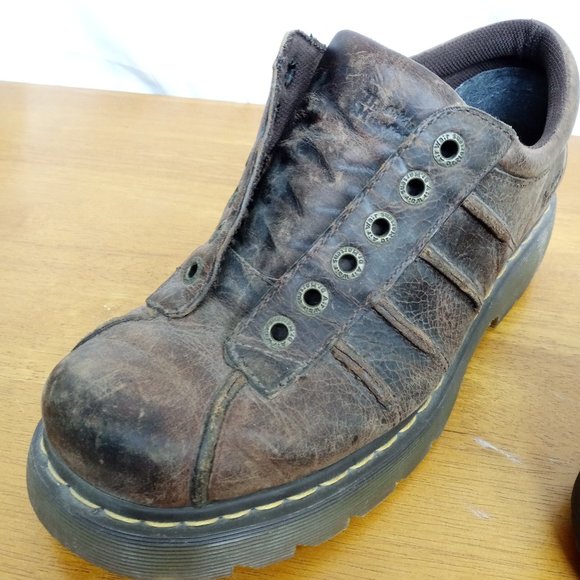 Dr. Martens Men\'s Extra Chunky Sole Oxford Shoes Size 11 Brown Leather main image 7